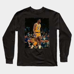 Magic Johnson - Scenery From Lakers Long Sleeve T-Shirt